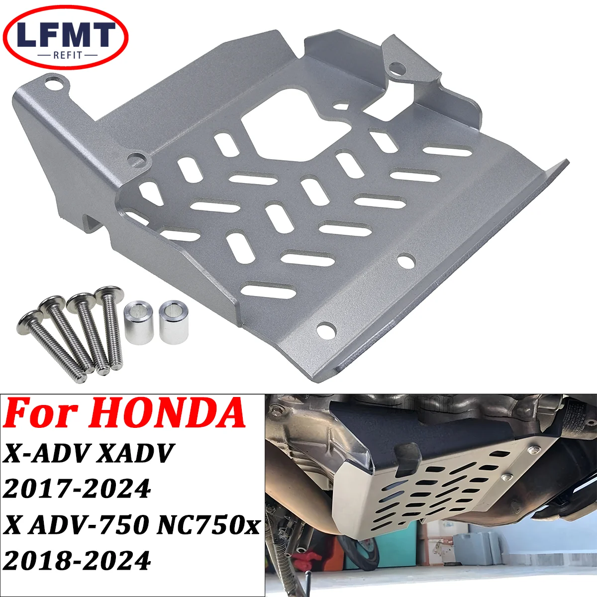 

Motorcycle Skid Plate Bash Frame Guard Engine Cover Protection For Honda NC750X XADV750 X ADV 2017 2018 2019 2020 2021 2022 2023