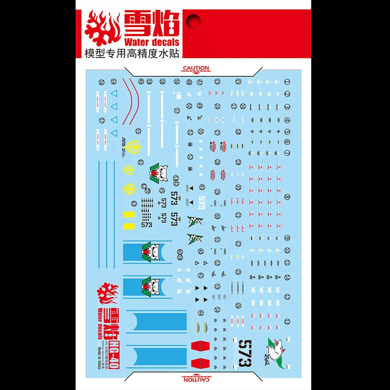 Model Decals Water Slide Decals Tool For 1/144 RG White Wold + Black Tristar ZAKU II Sticker Models Toys Accessories