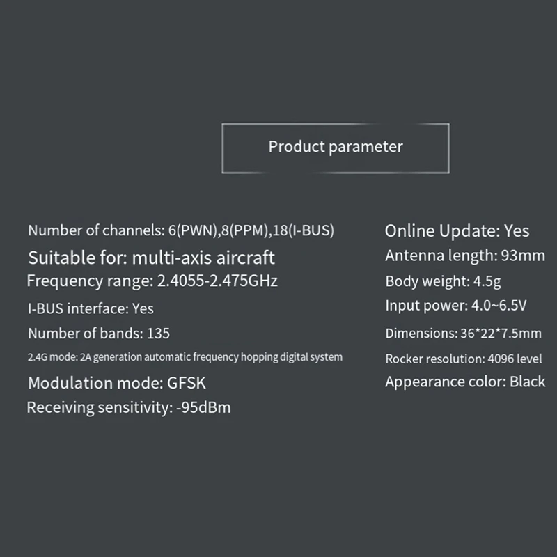 For Flysky FS-X6B 2.4G Receiver PWM PPM I.BUS For FPV Racing Drone FS-I10 FS-I8 FS-I6X FS-I4 FS-I6 FS-I6S Transmitter, Durable