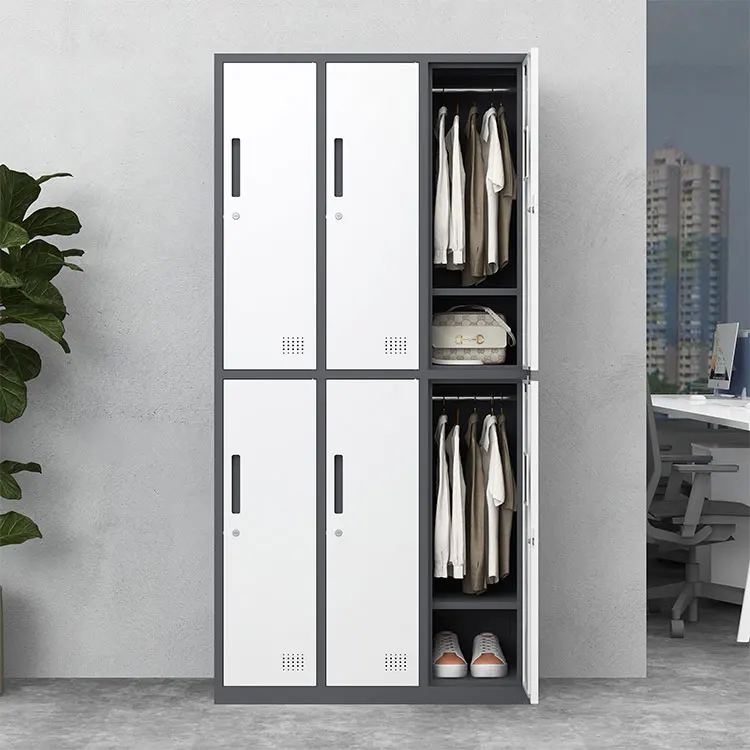 الصلب ألميرا 6 أبواب خزانة الصلب خزانة مخصصة خزانة معدنية خزانة الصلب ألميرا خزانة الملابس #1