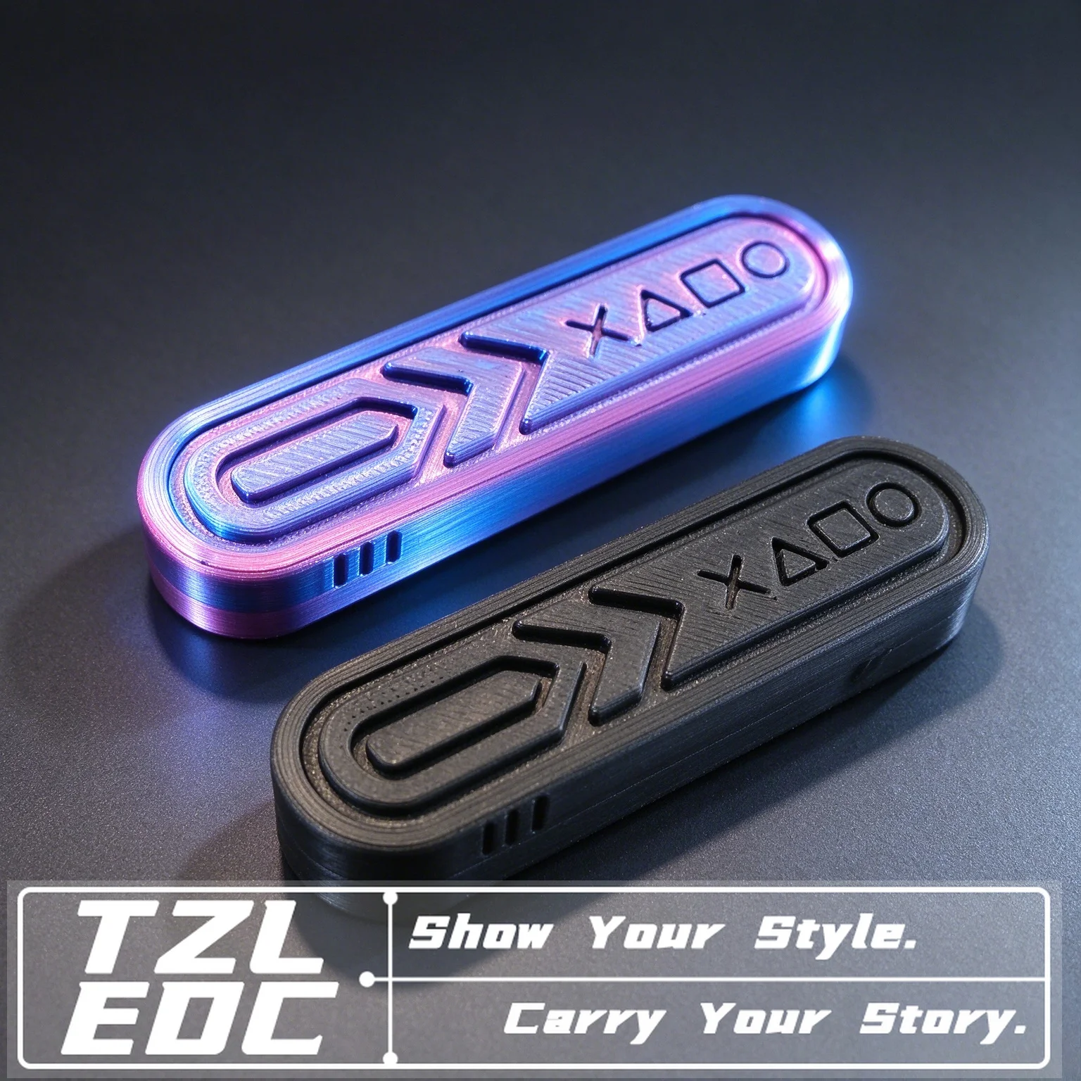 3D Printed Fidget Slider EDC Hand Push Card Stress Relief Toy Portable Fidget Toy for Adult Anti Anxiety Pocket Gadget