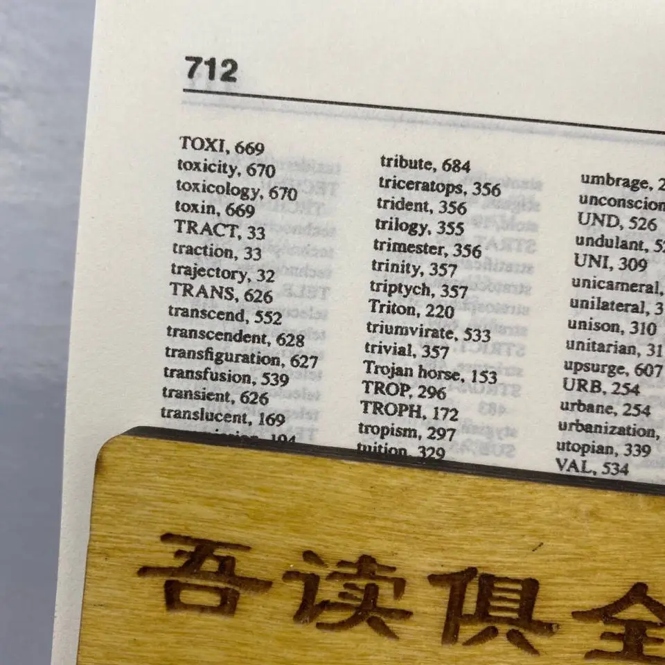 Libros de literatura en inglés, construcción de palabras de Merriam Webster