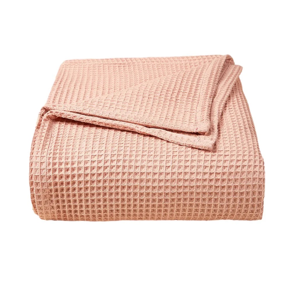 1 قطعة بطانية الوافل القطن الخالص ل بطانية شبكية بطانية أطفال استراحة الظهر بطانية أريكة المنزل بطانية مكتب 110x70 سنتيمتر