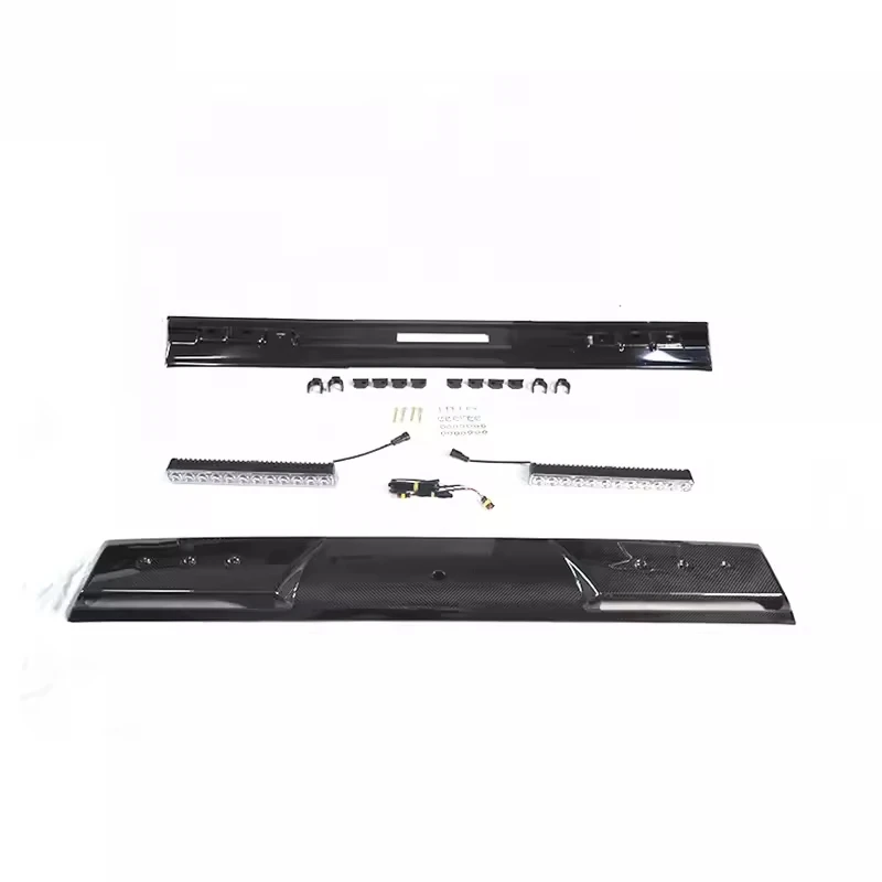 Wholesale B style dry carbon fiber front roof spoiler lamp top light bar for Benz G class W463 W464