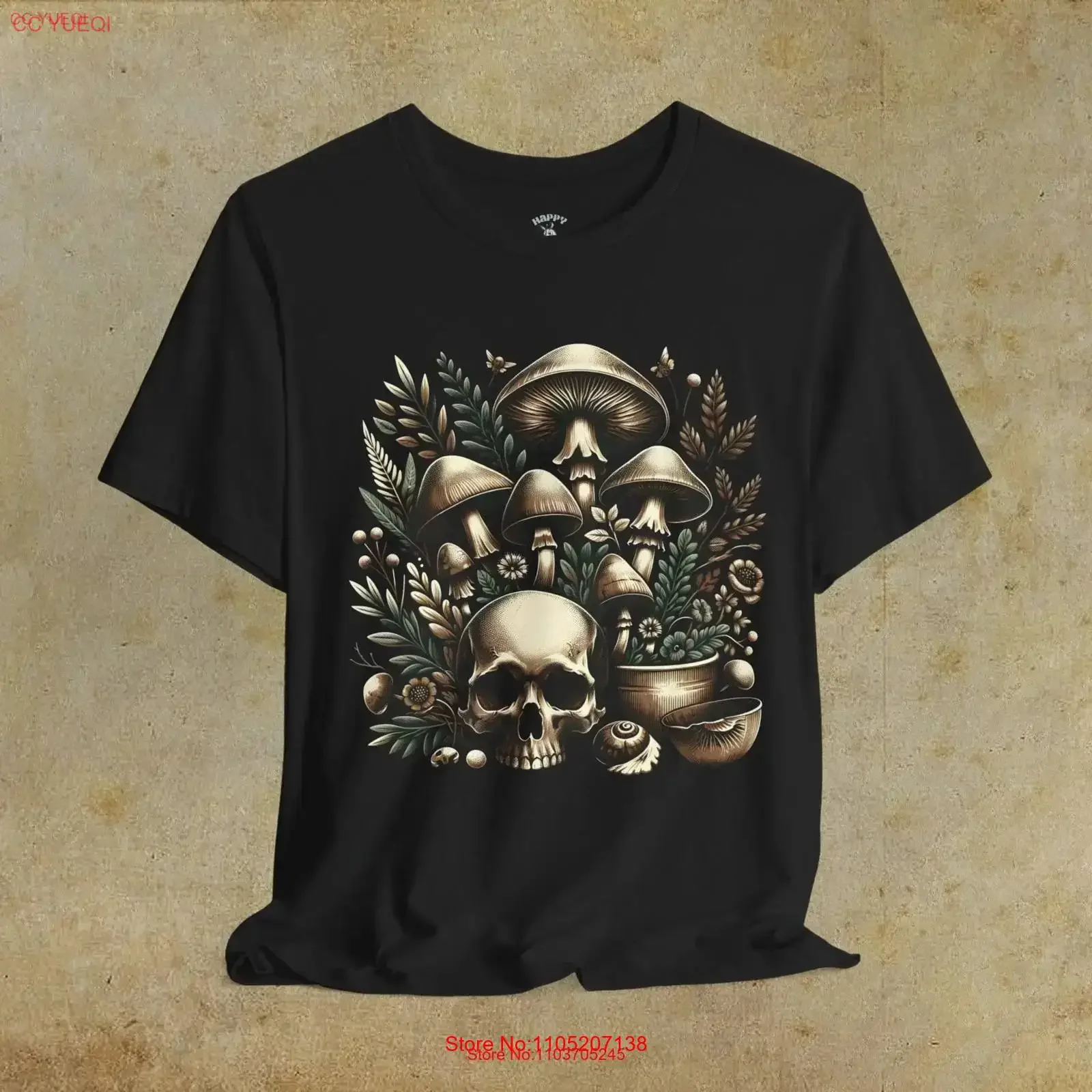 

Popular Cottagecore Gothcore T Shirt Cool for Nature Lover Goblincore Trending Stylish Summer Spring Fall Mushroom Fashion