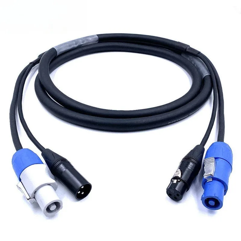 Stage lighting 3x1.5 square meters, line blue and white/DMX512 signal line card, mixer socket