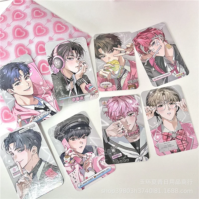 Small card valley handsome Korea manga around cards