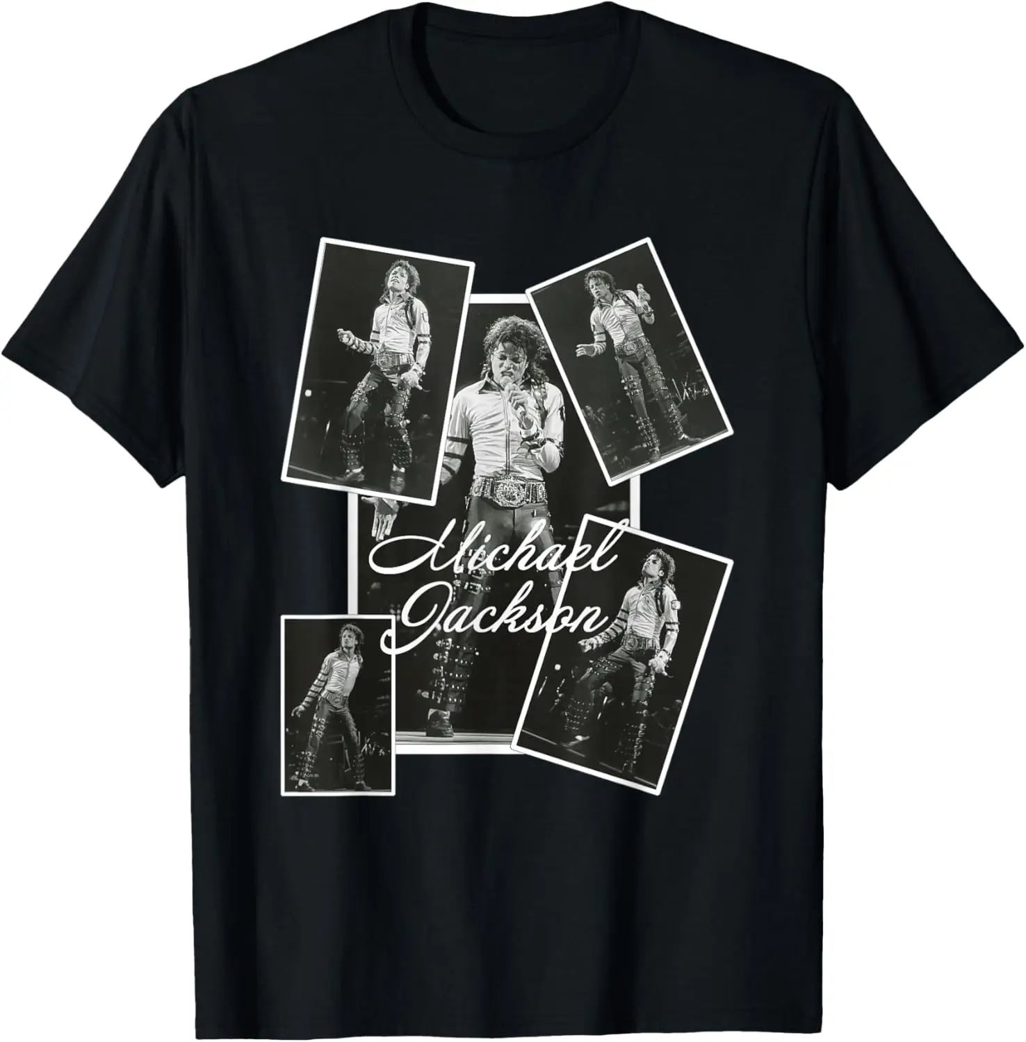 Michael Jackson 011 T-Shirt Unisex Pure Cotton Short-Sleeve Tee – Comfortable, Soft, Quick-Drying, and Suitable for Casual, Sports, and Outdoor Activities (Crew Neck)