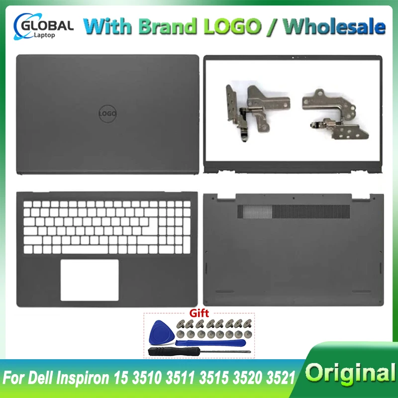 

New For Dell Inspiron 15 3510 3511 3515 3520 3521 LCD Back Cover Front Bezel Hinges Palrmest Bottom Case 00WPN8 00DM9D 09WC73