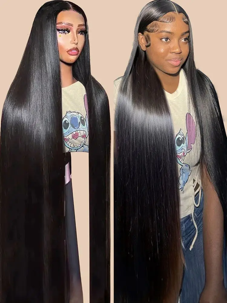 200 الكثافة 42 بوصة 5X5 الدانتيل الجبهة خصلات الشعر المستعار الإنسان البرازيلي الباروكات الأمامية للنساء