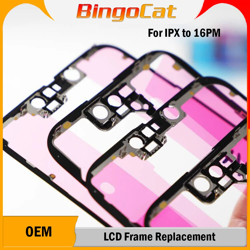 Novecel 5pc 16Pro max OEM Front Bezel Frame Adhesive Tape For iPhone 16 15 14 13 Pro Max 12Pro LCD Housing Middle Frame Replace