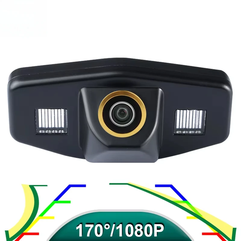 Ownice Fisheye Lens 170° HD 1080P Car Trajectory Rear View Backup Camera For Honda Accord Pilot Civic Odyssey Acura TSX Car