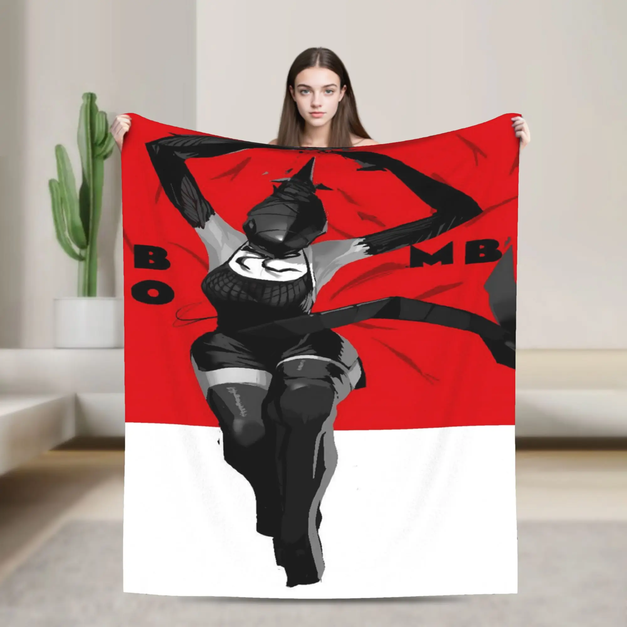 Power sharp anime Blanket Chainsaws Mans Travel Flannel Throw Blanket For Couch Chair Warm Soft Quality Bedspread Gift Idea