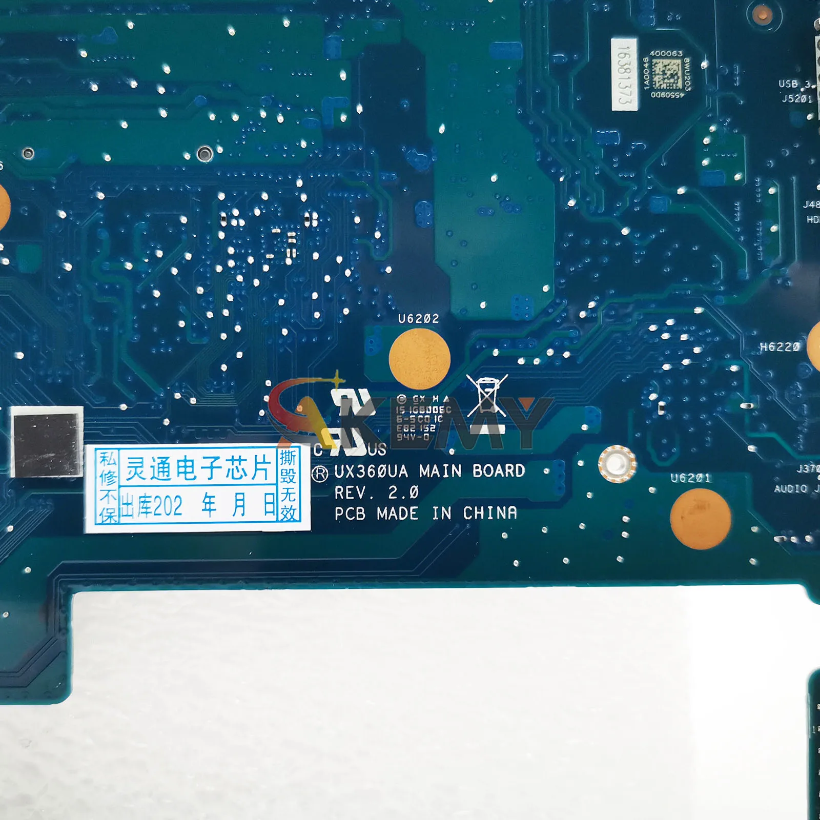 UX360UA เมนบอร์ดแล็ปท็อปสำหรับ ASUS ZenBook UX360UA UX360U UX360UAK Q324UA โน้ตบุ๊คเมนบอร์ด W/I3 I5 I7 CPU ทดสอบ OK เรือเร็ว