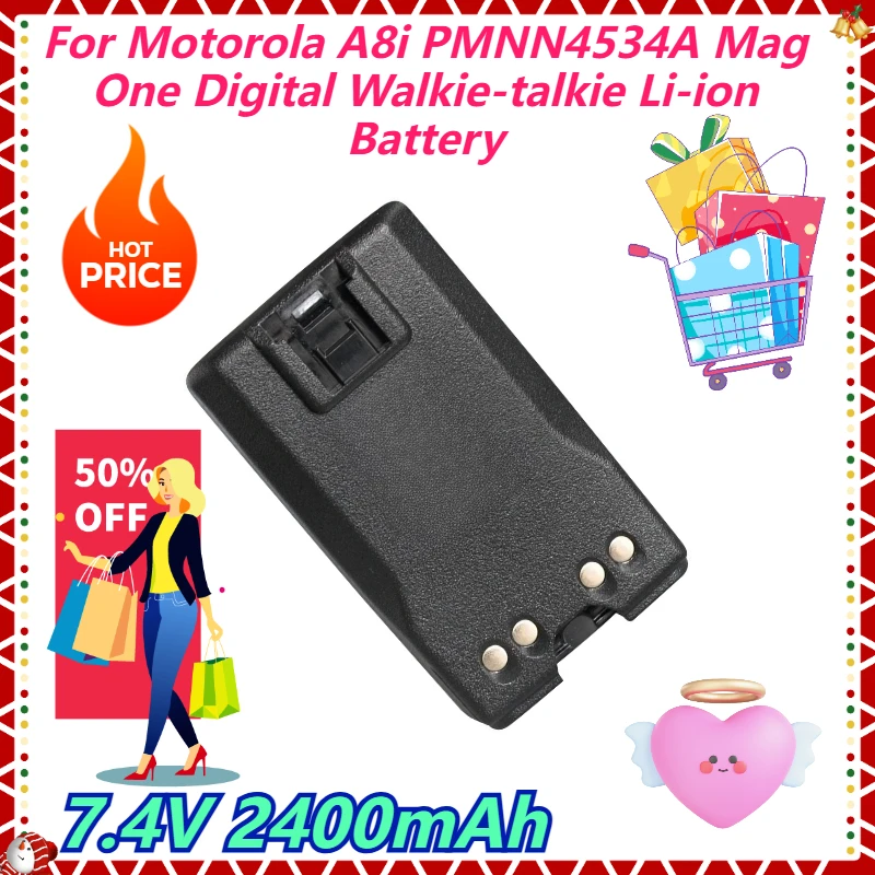 

For Motorola A8i PMNN4534A Mag One Digital Walkie-talkie Li-ion Battery 7.4V 2400mAh