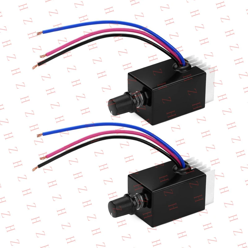 P+ 2Pcs 12V-24V 10A PWM Motor Rheostat Speed Controller for Heater Ventilator Fan