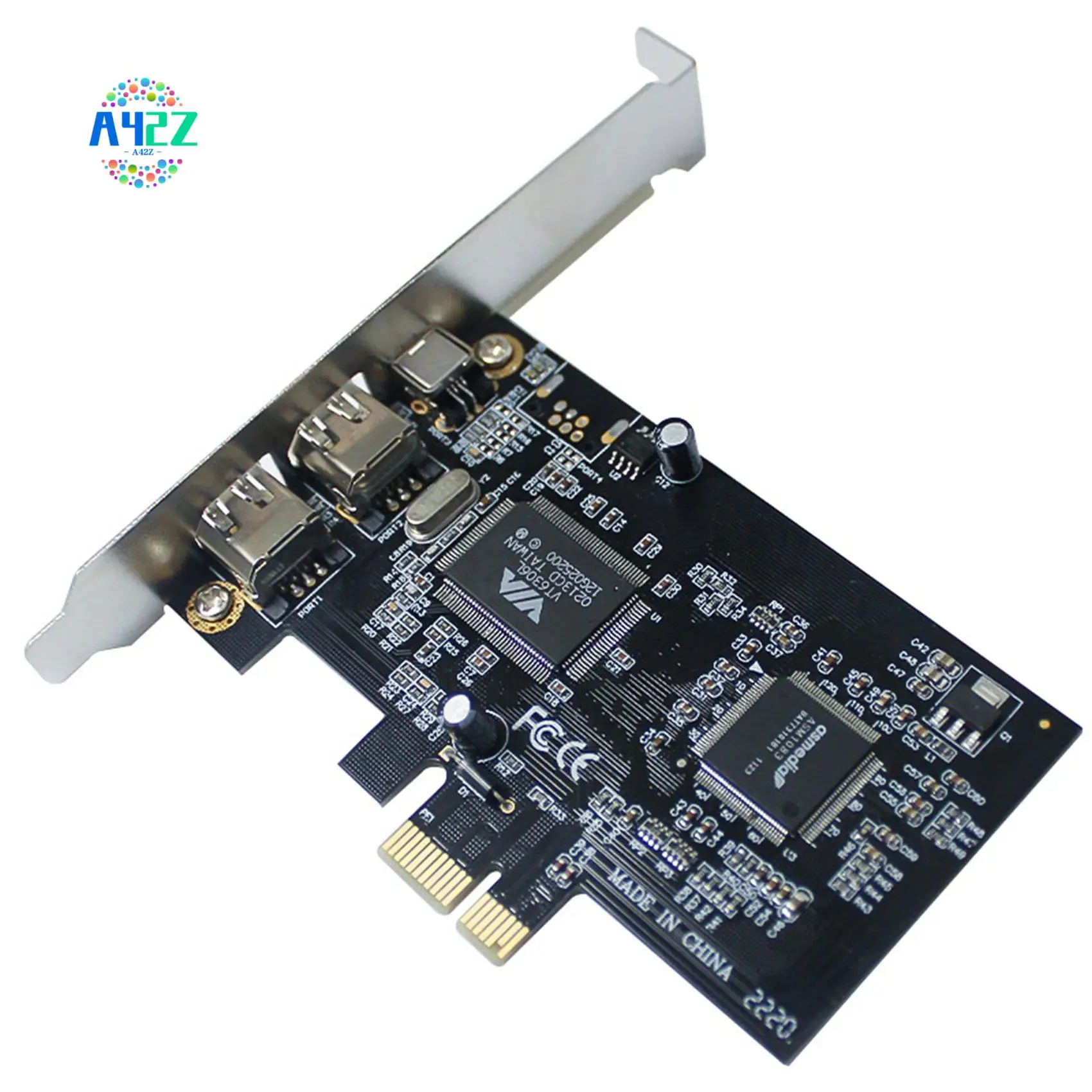

Карта Firewire A42Z-PCI-E — 1394, 3-портовая карта Firewire PCI-Ex1 — IEEE 1394, поддержка разрешения 1440X1080, кабель 0,8 м 1394