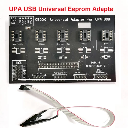 Adaptador Eeprom Universal UPA USB 1,3 para programador UPA ECU S I2C/SPI Microwire programación Eeprom