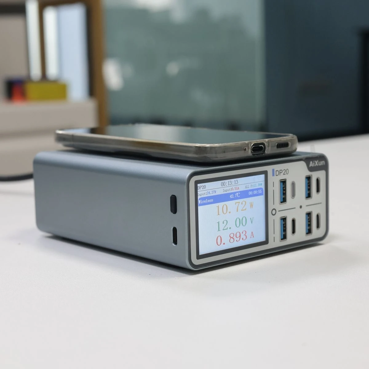 شاحن سريع ذكي AIXUN DP20 بقوة 200 وات | شاشة 2.4 بوصة عالية الدقة لتحليل في الوقت الحقيقي، مدعومة ترقية OTA #5
