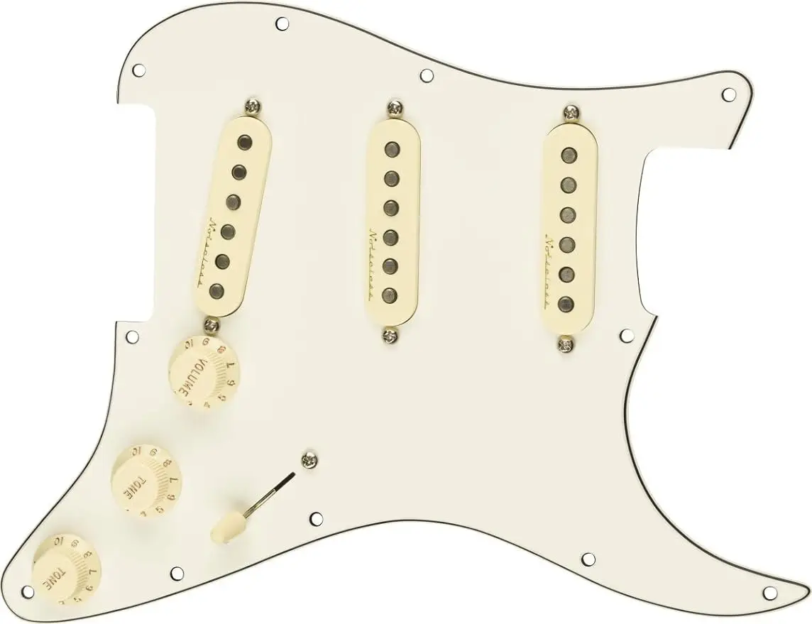 

Vintage Noiseless Prewired Pickguard - 3-Ply White