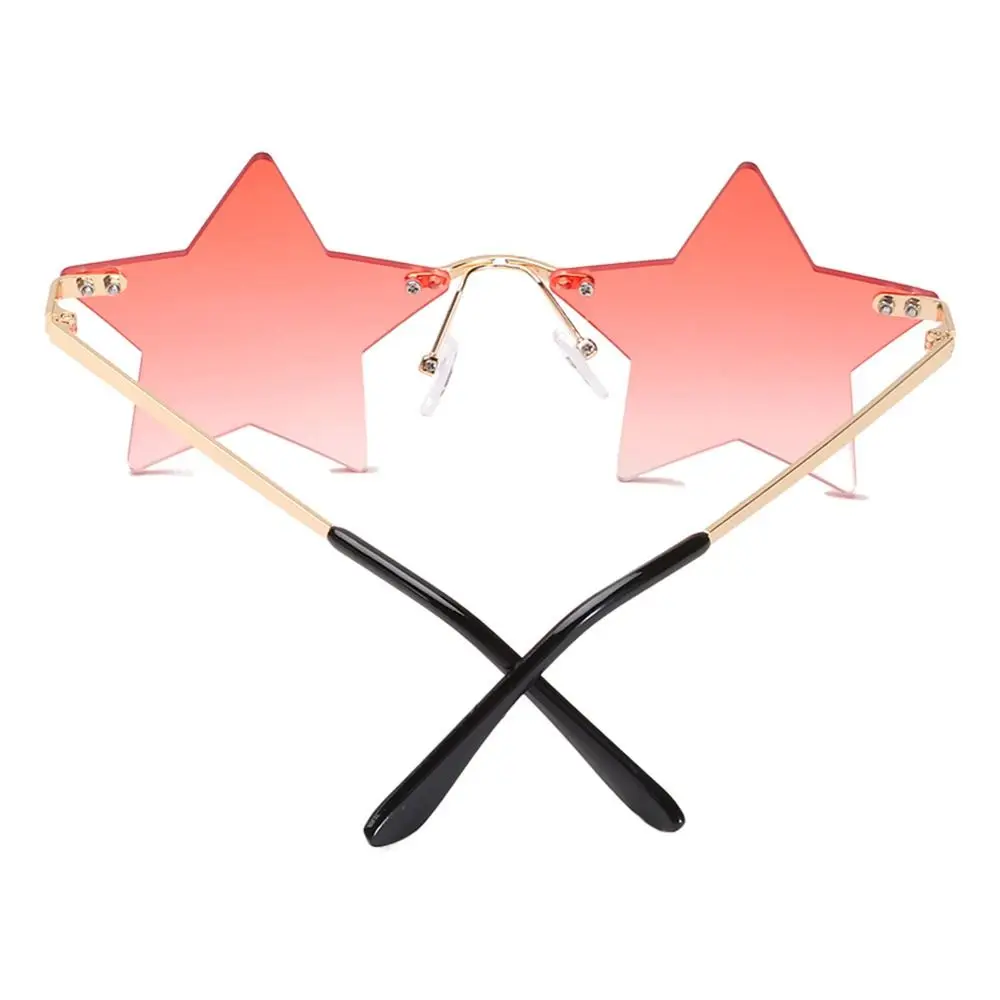 Estrela Forma Rimless Óculos, Engraçado Pentagrama Óculos, Óculos De Festa