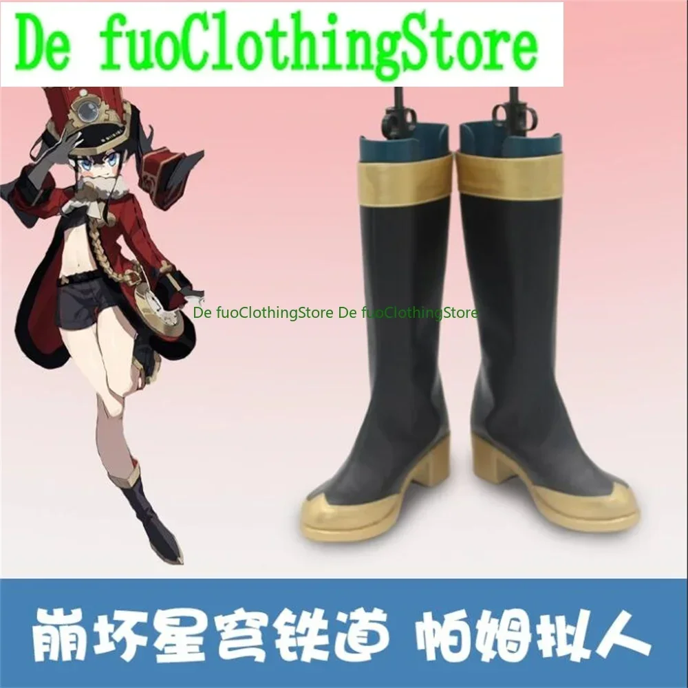 

Pom Pom Honkai Star Rail Honkai Impact Обувь для косплея Сапоги Игра Аниме Хэллоуин Рождество DefuoClothing Магазин обуви