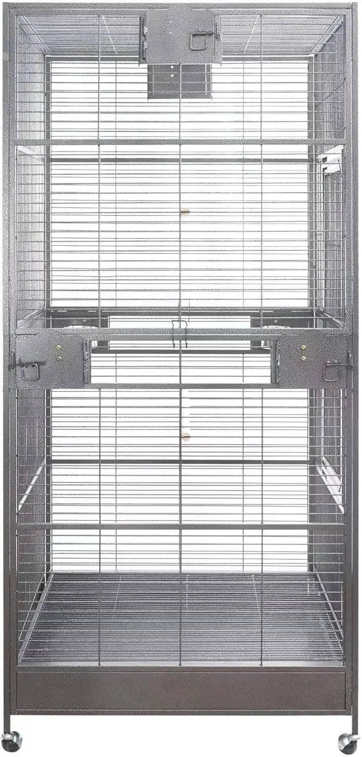 XXL Large Bird Flight Cage Parrot Aviary H80xw35.5xd35.5