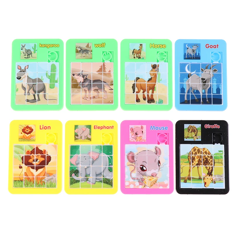 Early Educational Toy Developing Jigsaw Digital Number 1-16 Animal Cartoon Puzzle Game Toys