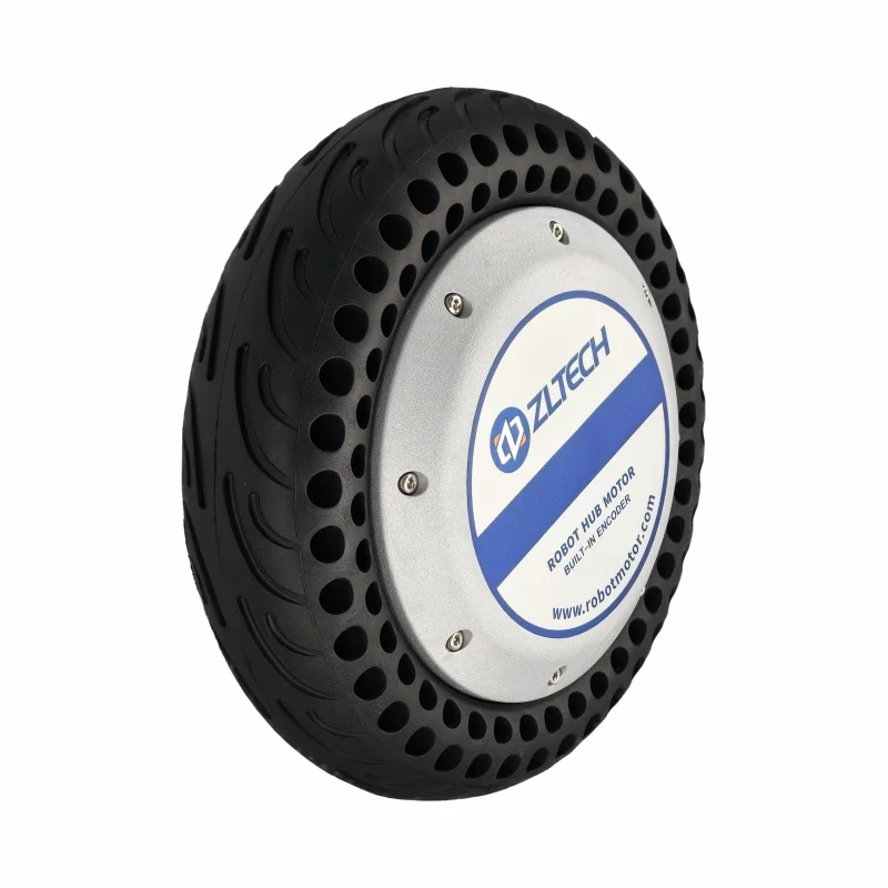 CE ROHS IP65 10Inch 800W 48V 150RPM 300kg Load Brushless Robot DC Drive Wheel Hub Motor With Encoder For Wheelbarrow