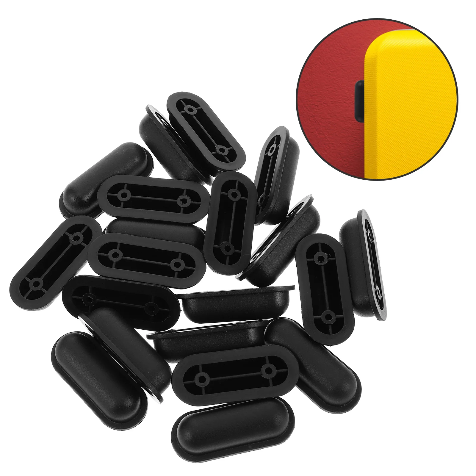 

20Pcs Luggage Feet Pads Durable Plastic Foot Studs for Suitcases Anti-Slip Protection Easy Installation Bottom Stand