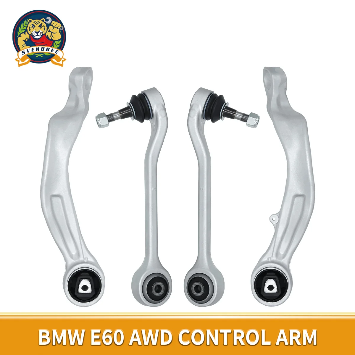 Svenubee 4pcs Front Lower Forward Rearward Control Arm Kit for BMW E60 525xi 528i XDrive 535xi AWD 2006 2007 2008 2009 2010