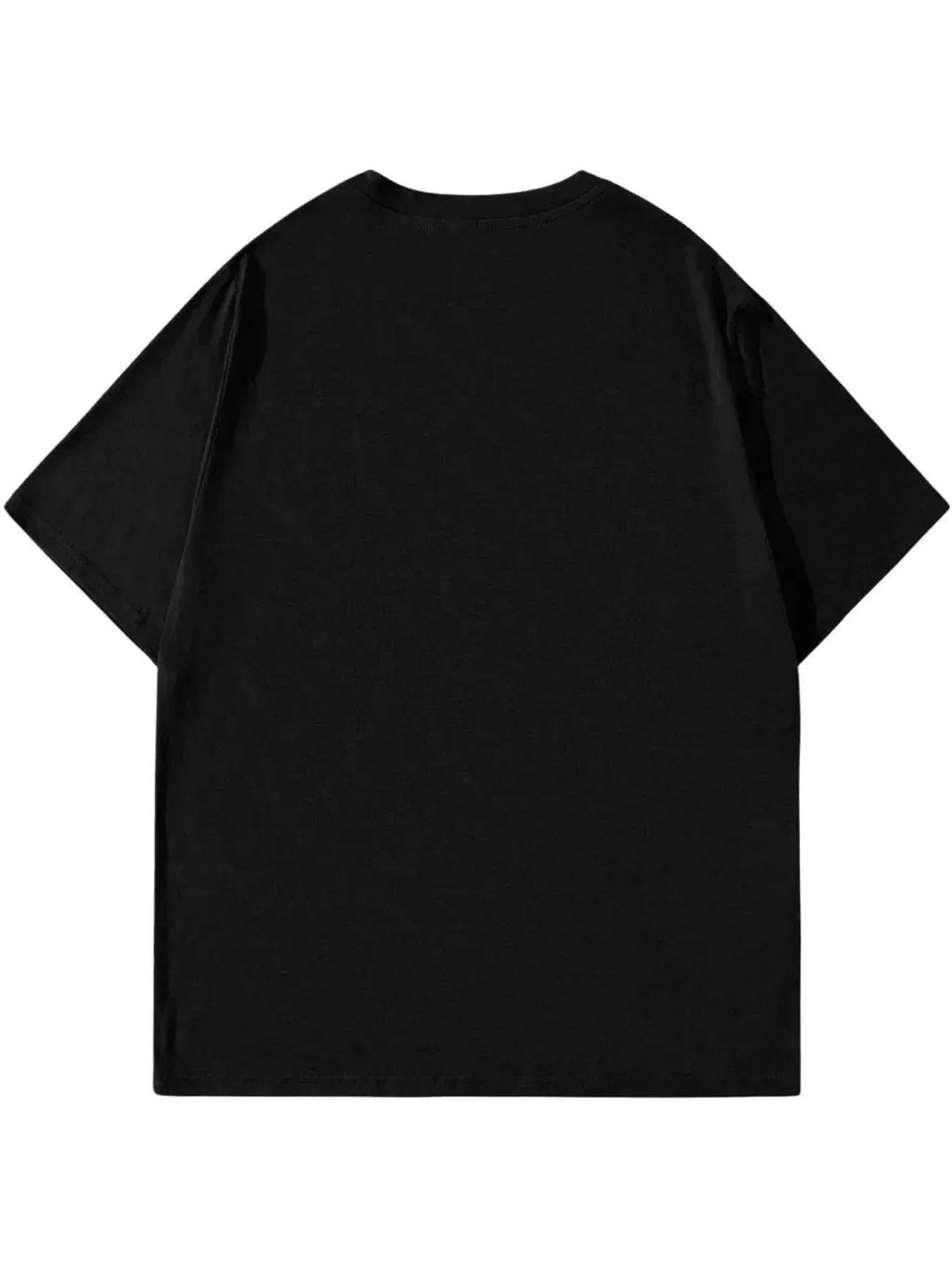 Peace in The Retro War Pattern Print Summer New Men and Women Pure Cotton Retro Fashion Streetwear