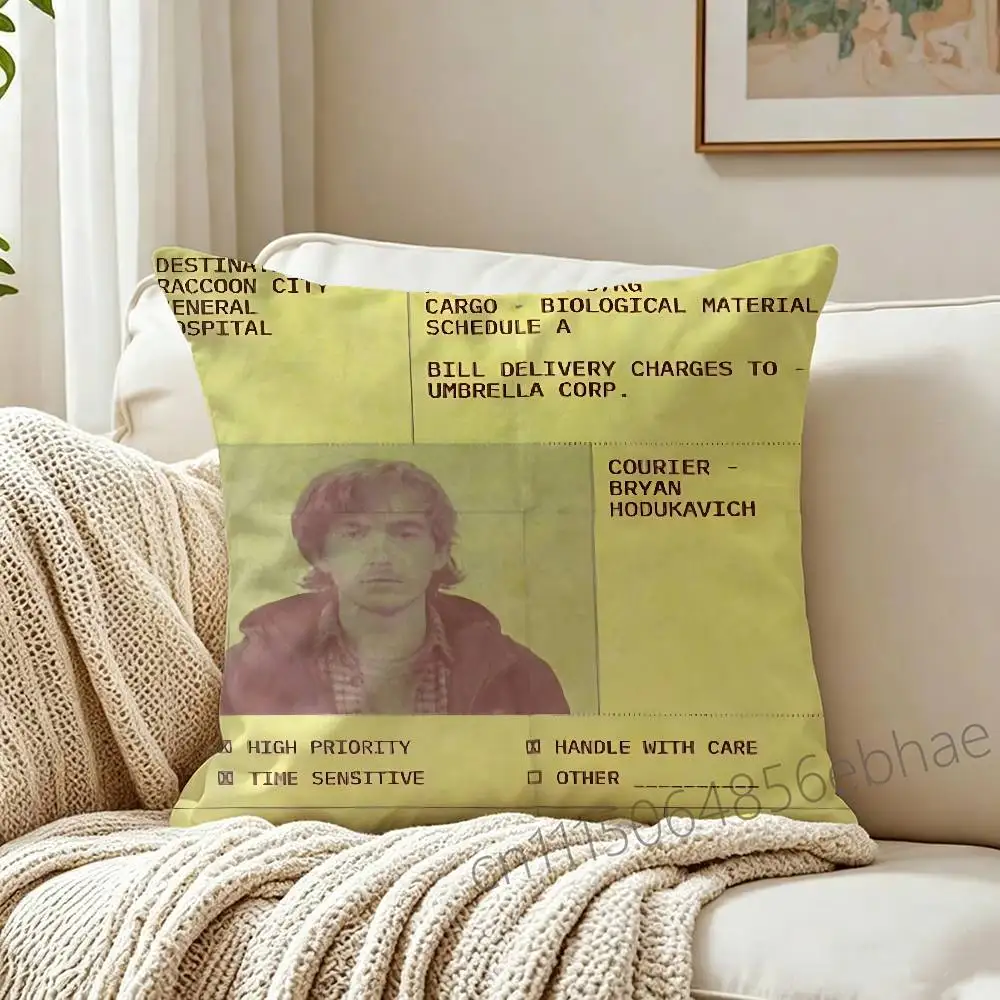 FOR Resident Evil Bryan Movie 2026 Pillow Cover Sofa cushion cover room Home dormitory decoration Warm Winter Cushion Cover 4