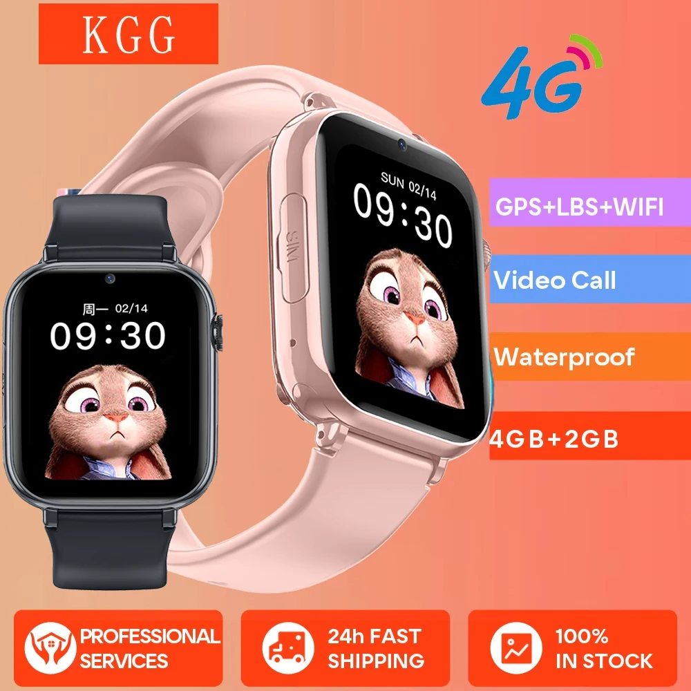 

LT38 Детские умные часы 4G WiFi Видеозвонок SOS Детские часы GPS-трекер Загрузка через приложение Детские умные часы Подарки для мальчиков и девочек 2025 НОВИНКА