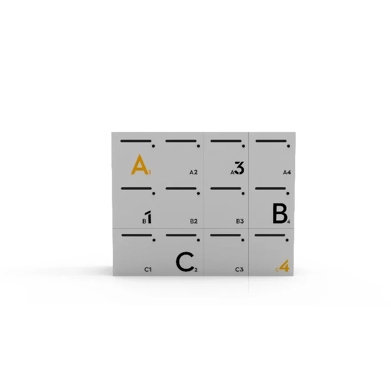 Modern wooden panel lockers with lockable doors, modular design, suitable for office, school, workshop