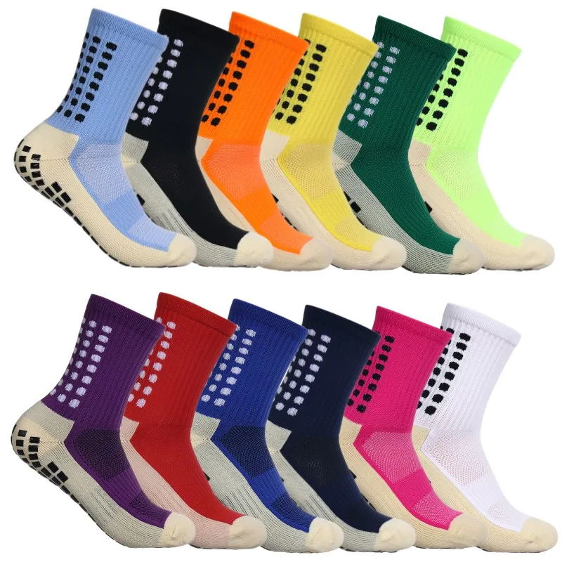 4 Pairs Of New Anti Slip Football Socks  Baseball  And Badminton  Men\'s And Women\'s  Outdoor  Sports