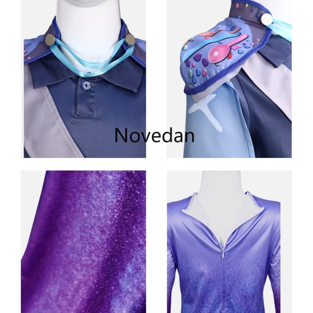 Boys Halloween Costume Kids New 2025 Cartoon Movie Elio Cosplay T Shirt Shorts Cape Cloak Full Set Outfit Anime Alien Costume
