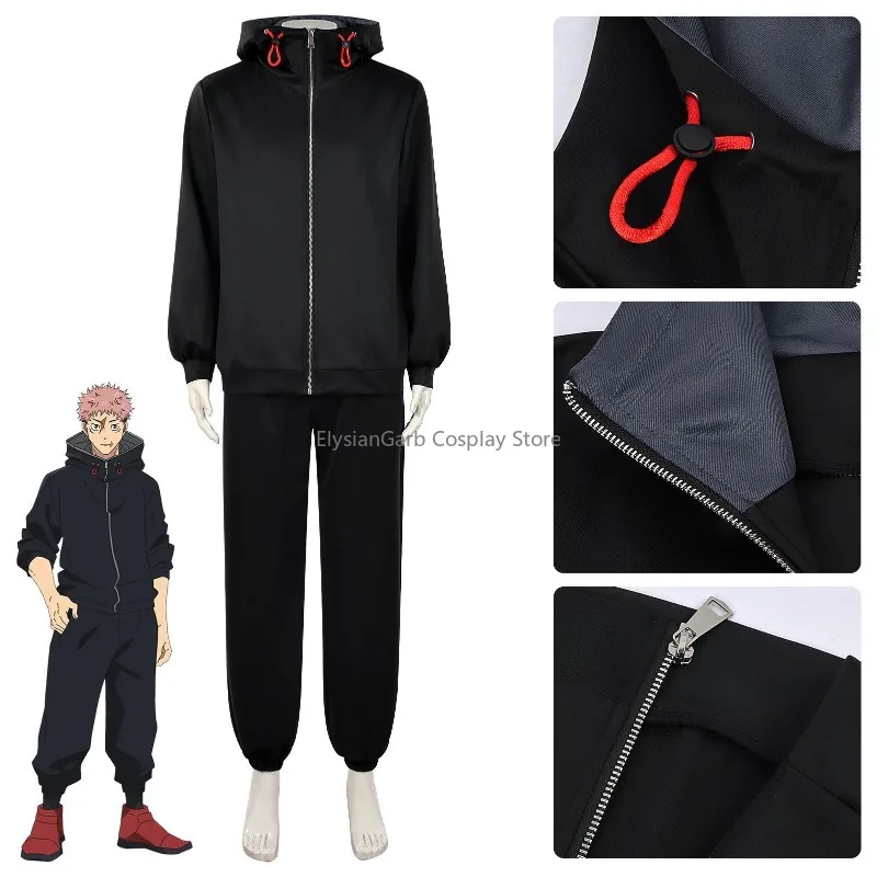 

Anime Jujutsu Kaisen Cosplay Costume Yuji Itadori Hoodie Zen’in Naoya Role Play Outfits for Stage Performance Halloween Party