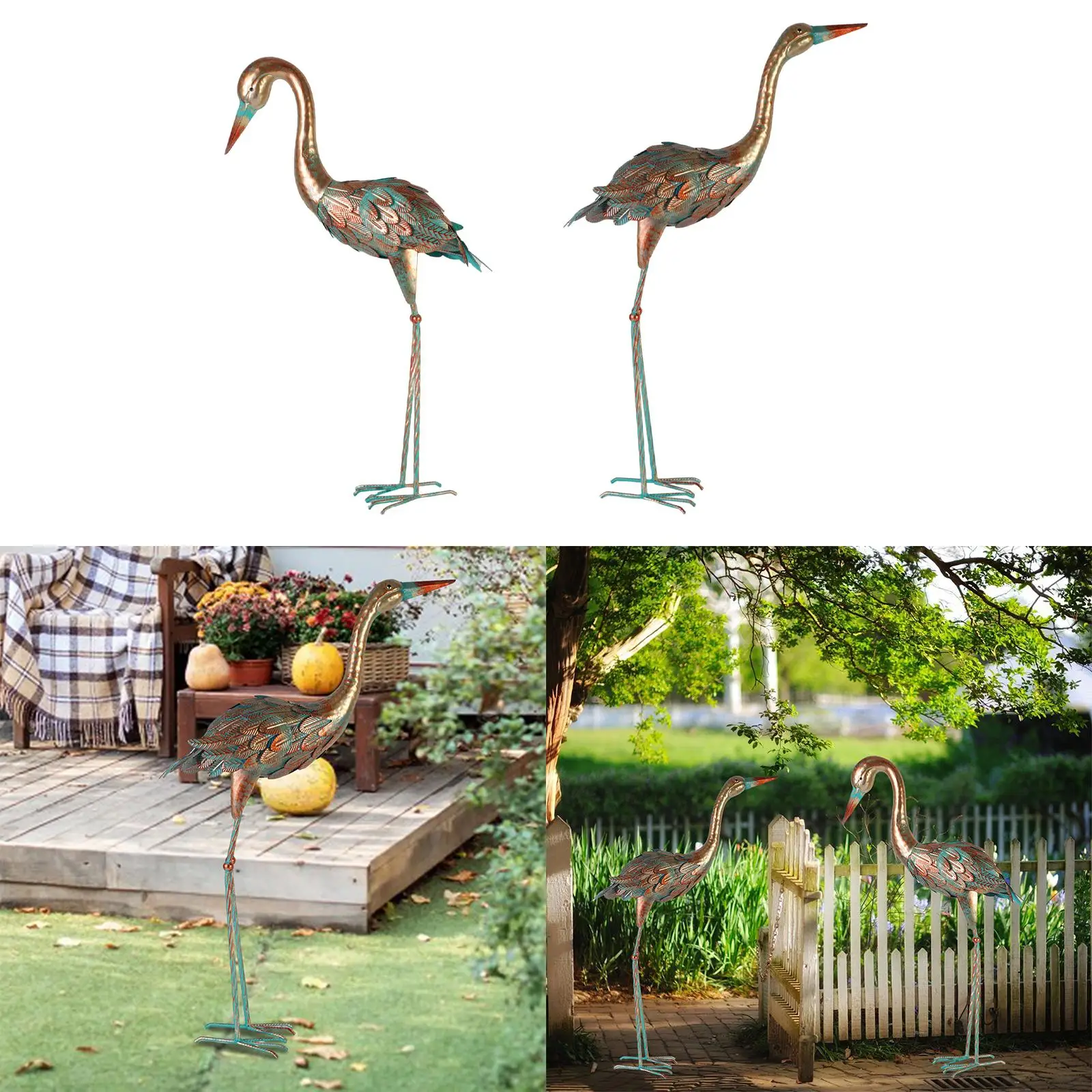 

Vintage Bird Sculpture Decor Antique Decoration for Party Sidewalks Backyard