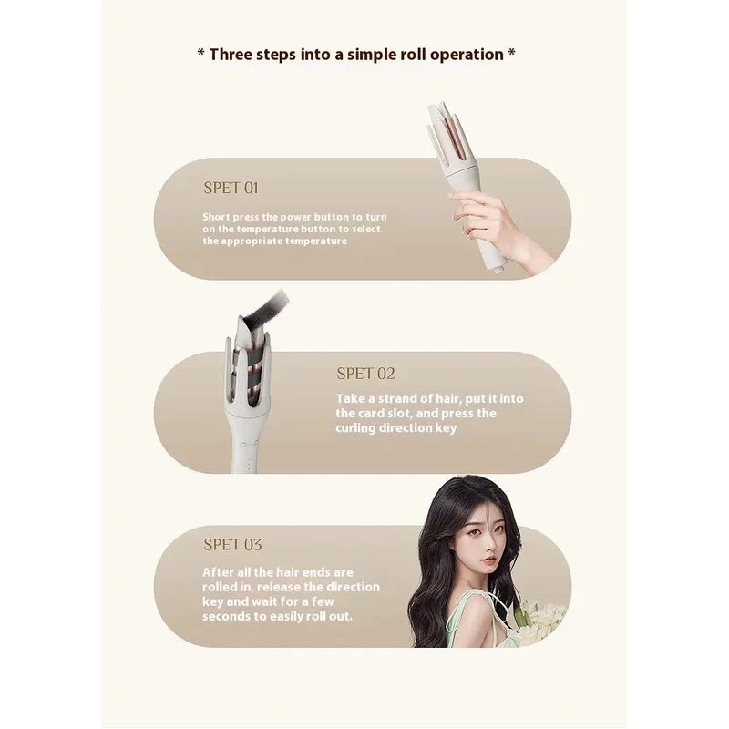 2026New Fully Automatic Curling Iron 32mm Automatic Rotating Ceramic Curling Iron Professional Curling Iron Curling Iron
