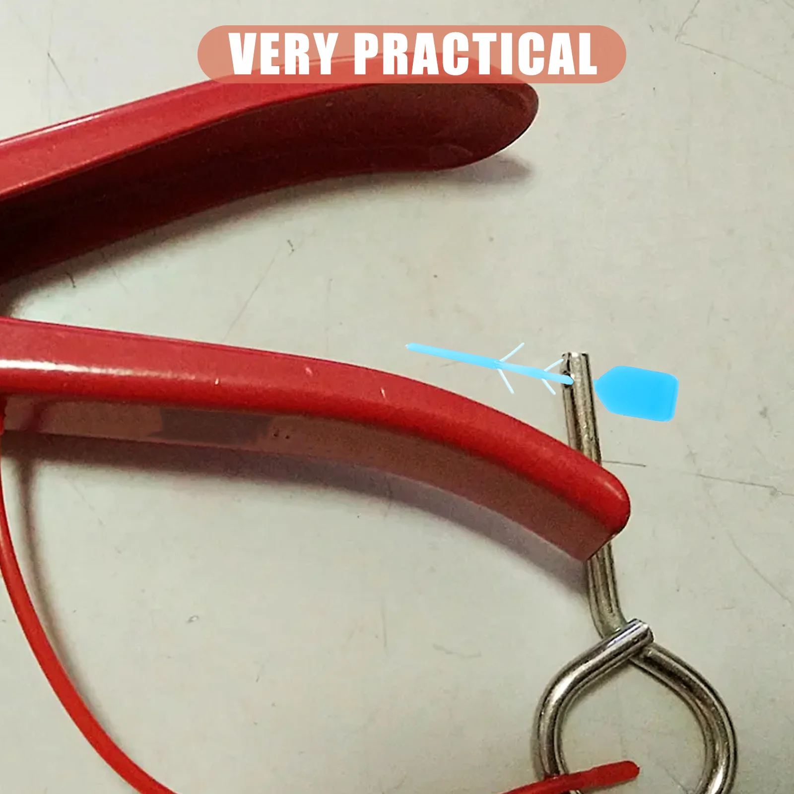 Tag Keamanan Segel Plastik Pemadam Api LED untuk Aksesori Gembok Segel Pin Tarik