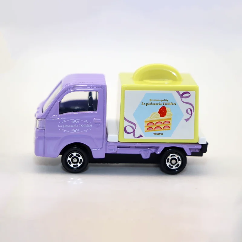 TOMICA Diecast 1:55 Scale Subaru Sambar Cake Truck Alloy Car Model Static Display Collectible Toy Gift Souvenir Decoration