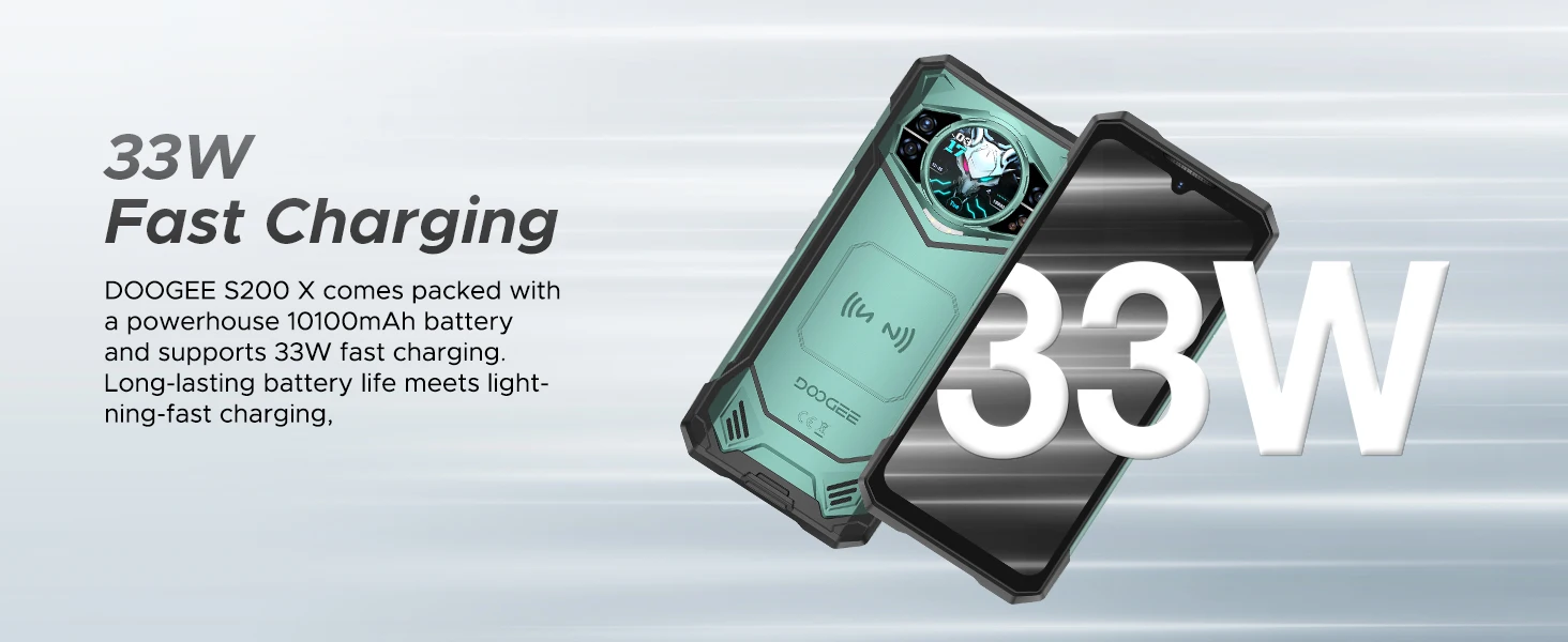 Globe Version DOOGEE S200 X 5G Rugged Phone 6.72" Dimensity 7050 1.32" AMOLED Rear Display 12GB 512GB 10100mAh Battery Phone