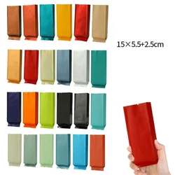 Thick Small 10g-15g 55x150x25mm Open Top Pure Aluminum Foil Pouches Powder Chocolate Shampoo Coffee Tea Heat Sealing Package Bag