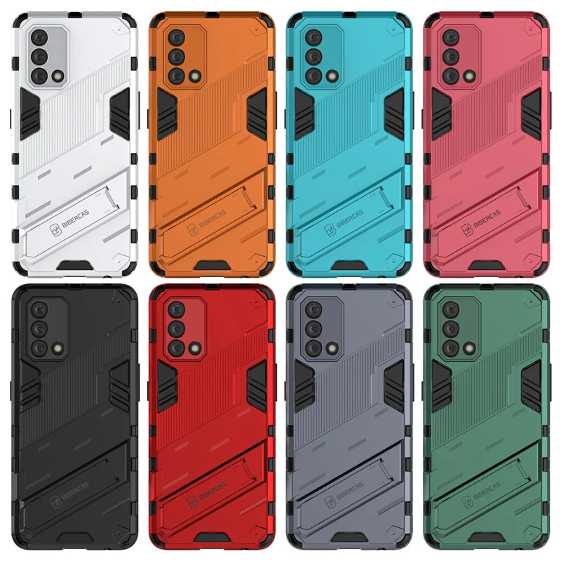 Phone Case For Reno 6 Lite Cover For OPPO Reno6 Reno 6 Lite Capas Shockproof Bumper Kickstand Cover For OPPO Reno 6 Lite Fundas