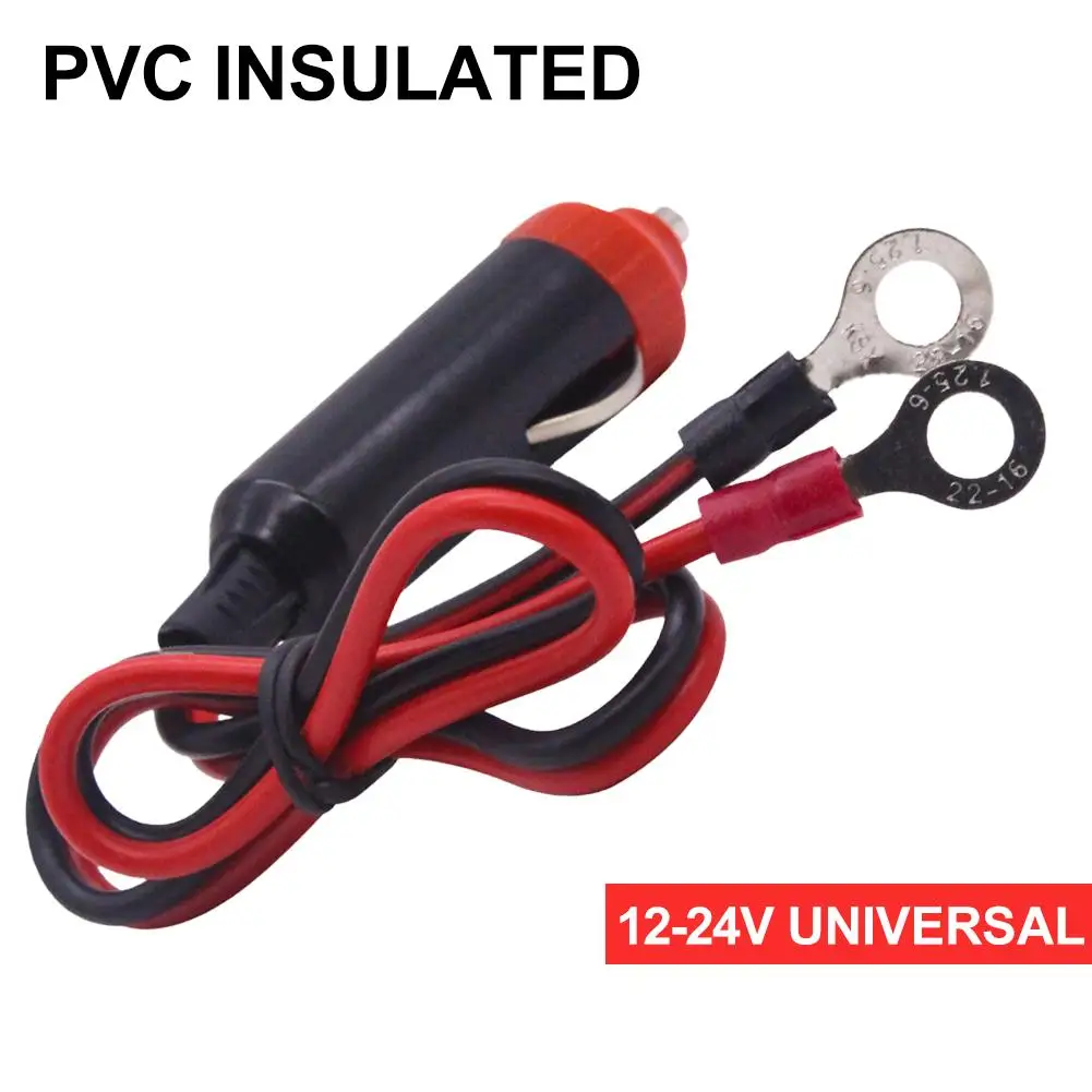12V Car Power Supply Inverter Wire Car Cigarette Lighter Plug with Switch Fuse Universal Auto 50cm Inverter Connection Cable
