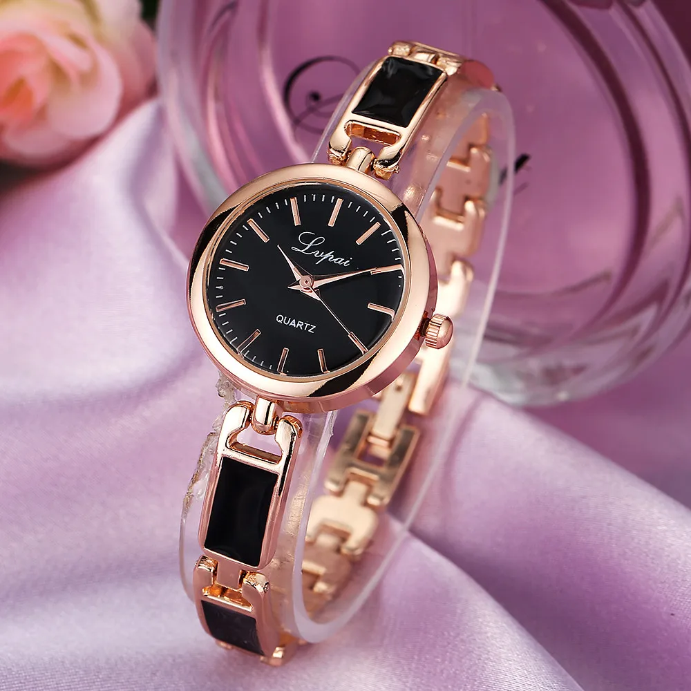 

Women'S Alloy Luxury Business Watch Fashion Ladies Women Unisex Stainless Steel Rhinestone Quartz Wrist Watch Reloj Para Mujer