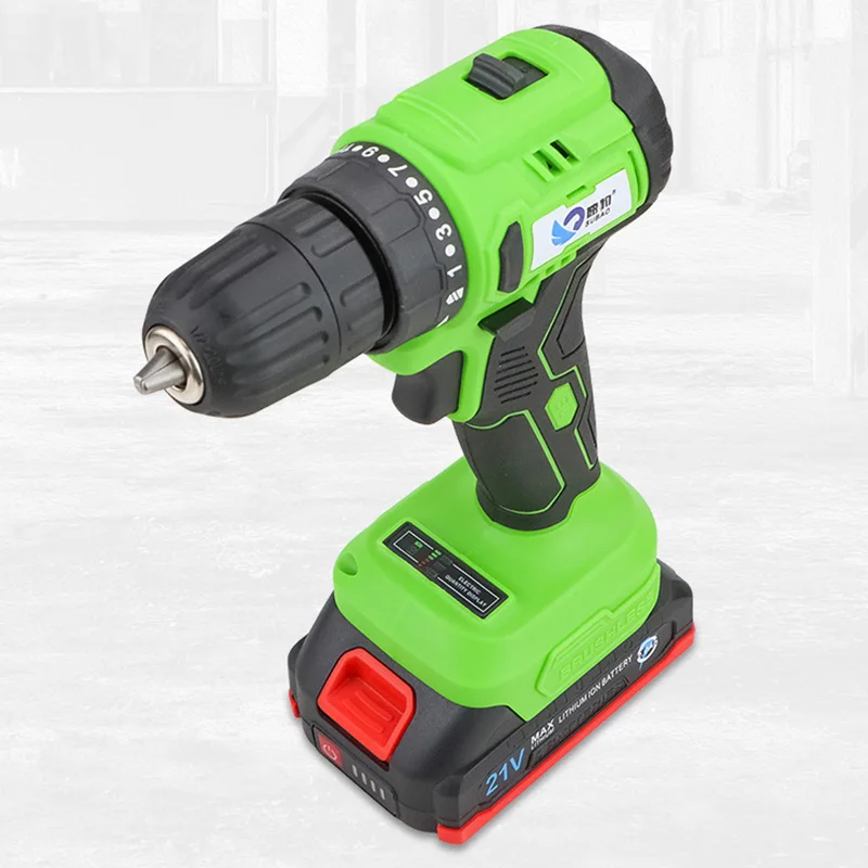 SUBAO 21V Impact Lithium Drill Multifunctional Household Screwdriver Rechargeable Drill