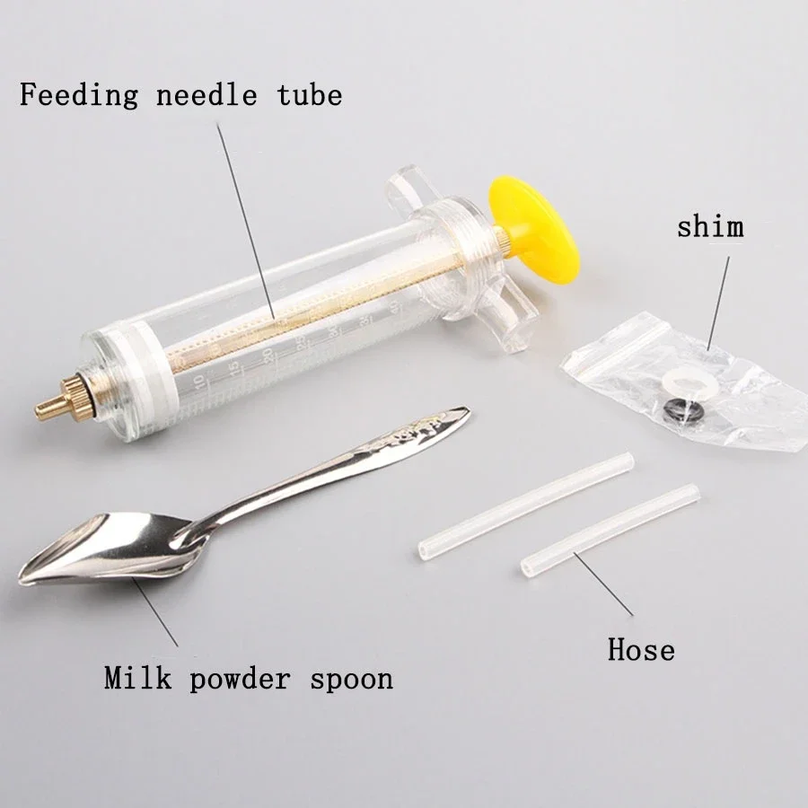 1pc Parrot Juvenile Plastic Feeding Device Hand held Parrot Needle Feeding Device