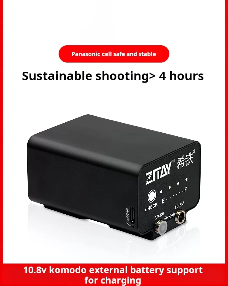 ZITAY for Cootdo RED komodo Slr Camera External External Battery Outdoor Live Power Supply